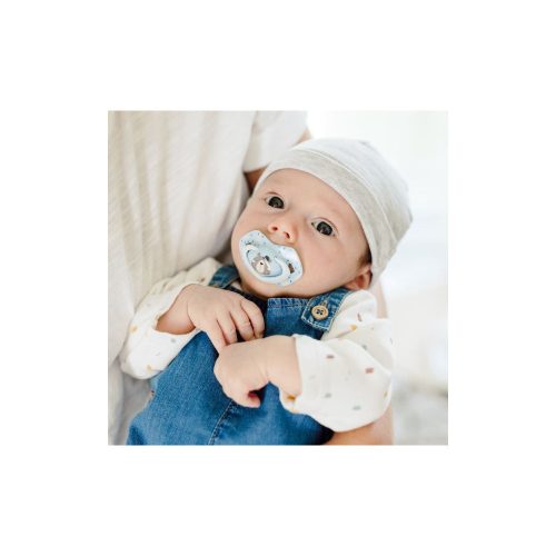 Canpol babies Szilikon szimmetrikus cumi, Light touch, BONJOUR PARIS, 0-6hó, 2db - kék