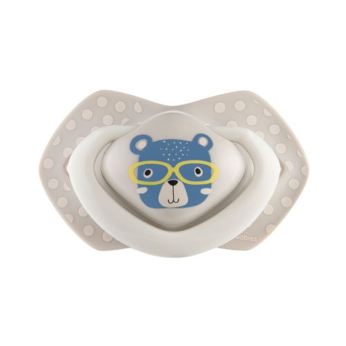 Canpol babies Szilikon szimmetrikus cumi, Light touch, BONJOUR PARIS, 18hó+, 2db - kék