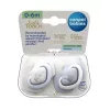 Canpol babies Szilikon szimmetrikus cumi, Light touch, 0-6hó, 2db, ROYAL BABY - kék