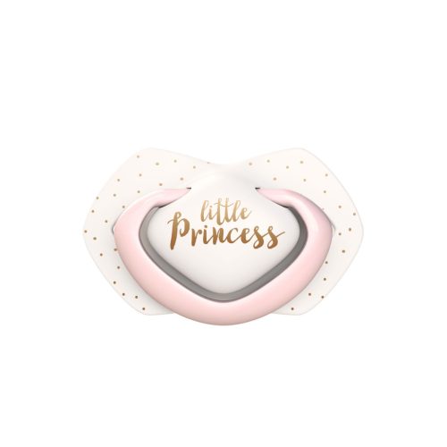 Canpol babies Szilikon szimmetrikus cumi, Light touch, 6-18hó, 2db, ROYAL BABY - rózsaszín
