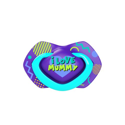 Canpol babies Szimmetrikus szilikoncumi készlet, Light touch, 6-18hó, NEON LOVE, 2db