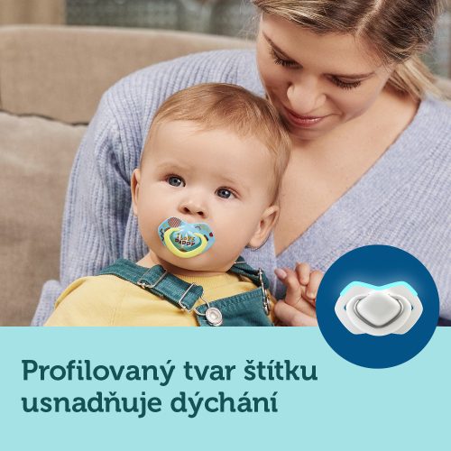 Canpol babies Szimmetrikus szilikoncumi készlet, Light touch, 6-18hó, NEON LOVE, 2db