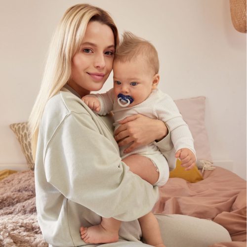 Canpol babies Sötétben világító, szimmetrikus szilikoncumi-készlet, Light touch, 0-6hó, SLEEPY KOALA, 2 db