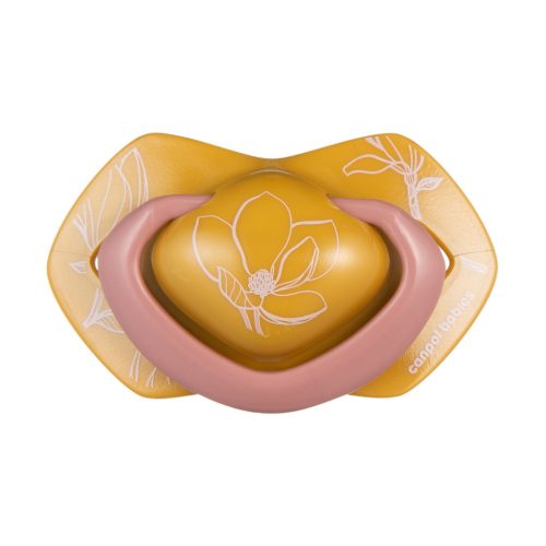 Canpol babies Szilikon szimmetrikus cumi, Light touch,  0-6hó, 2db, GOLD - rózsaszín
