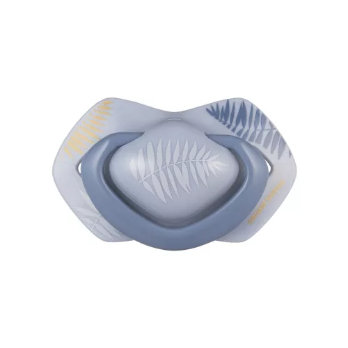 Canpol babies Szilikon szimmetrikus cumi, Light touch, GOLD, 6-18hó, 2db - kék