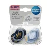 Canpol babies Szilikon szimmetrikus cumi, Light touch, GOLD, 6-18hó, 2db - kék