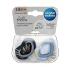 Canpol babies Szilikon szimmetrikus cumi, Light touch, GOLD, 18hó+, 2db - kék