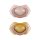 Canpol babies Szilikon szimmetrikus cumi, Light touch, GOLD, 18hó+, 2db - rózsaszín