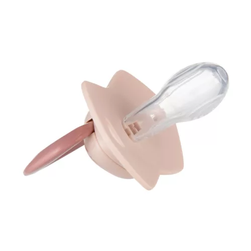Canpol babies Szilikon szimmetrikus cumi, Light touch, GOLD, 18hó+, 2db - rózsaszín