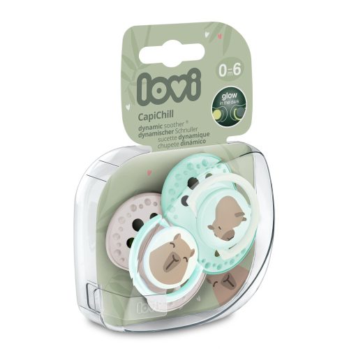 LOVI Szilikon dinamikus cumi CAPICHILL 0-6hó 2db fiú
