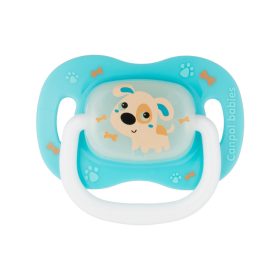   Canpol babies Szilikon szimmetrikus cumi, 6-18hó, BUNNY&COMPANY - kék