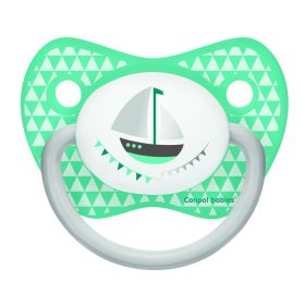 Canpol babies Szilikon anatómiai cumi, 18hó+, PARTY, zöld