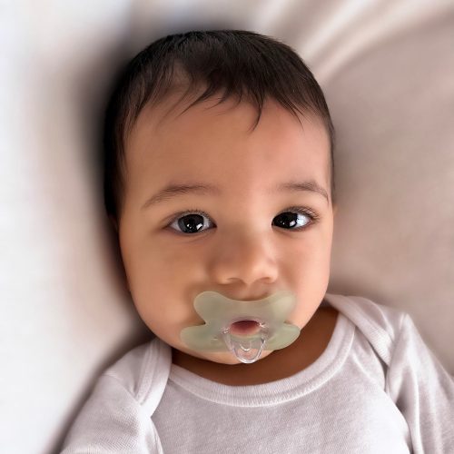 Canpol babies Szimmetrikus, 100% szilikon cumi, 0-6hó, 1db, zöld