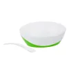 Canpol babies Tál kanállal és fedéllel, 350ml, LITTLE COW - zöld