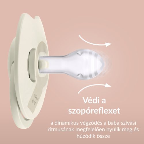 LOVI Világító dinamikus szilikon cumi PRIME 0-6hó 1db - Blush