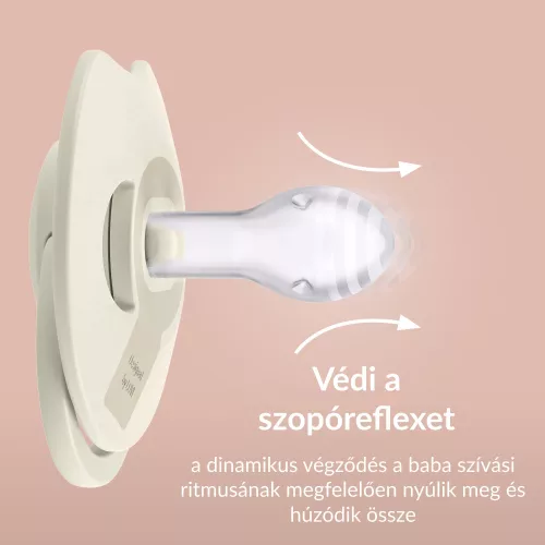 LOVI Világító dinamikus szilikon cumi PRIME 0-6hó 1db - Blush