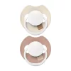 LOVI Világító dinamikus szilikon cumi PRIME 6-18hó 2db - Ivory/Blush