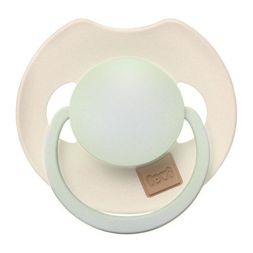 LOVI Világító dinamikus szilikon cumi PRIME 18hó+ 2db - Ivory/Blush