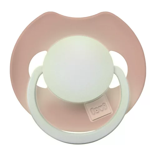 LOVI Világító dinamikus szilikon cumi PRIME 18hó+ 2db - Ivory/Blush
