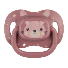   Canpol babies Szilikon szimmetrikus cumi, 0-6hó, 1db, CUTE ANIMALS - pink