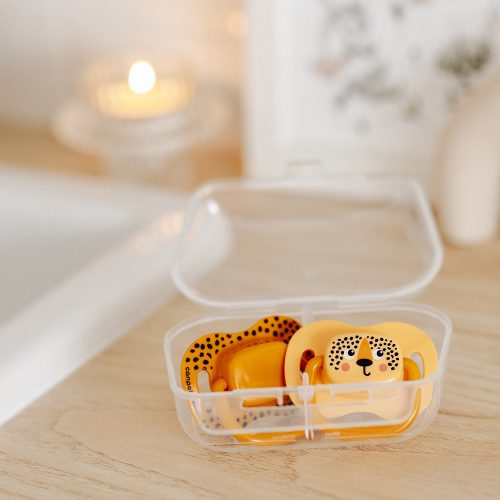 Canpol babies Szilikon szimmetrikus cumiszett, BabiesBoo, 6-18hó+, 2db, narancs