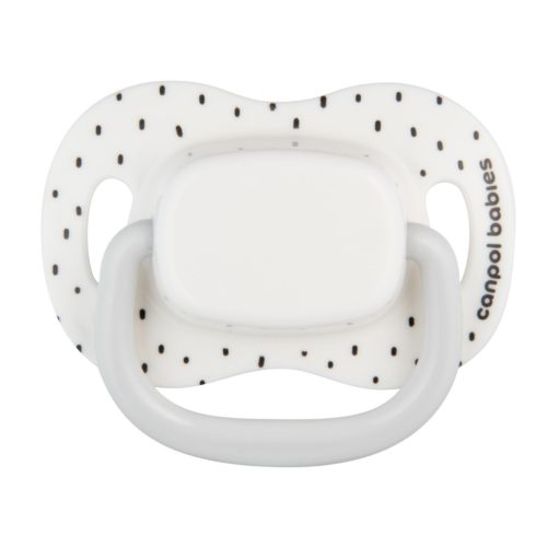 Canpol babies Szilikon szimmetrikus cumiszett, BabiesBoo, 18hó+, 2db, fehér