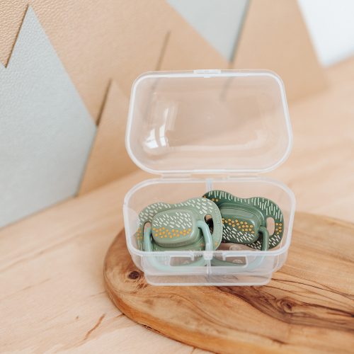 Canpol babies Szilikon szimmetrikus cumiszett, 0-6hó, 2db, MOUNTAINS - zöld