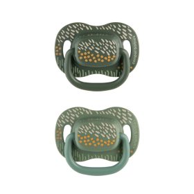   Canpol babies Szilikon szimmetrikus cumiszett, 6-18hó, 2db, MOUNTAINS - zöld