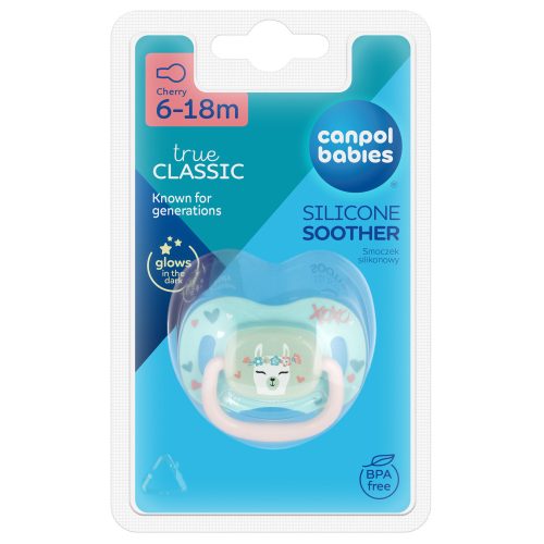 Canpol babies Szilikon cseresznye alakú cumi EXOTIC ANIMALS 6-18hó - láma