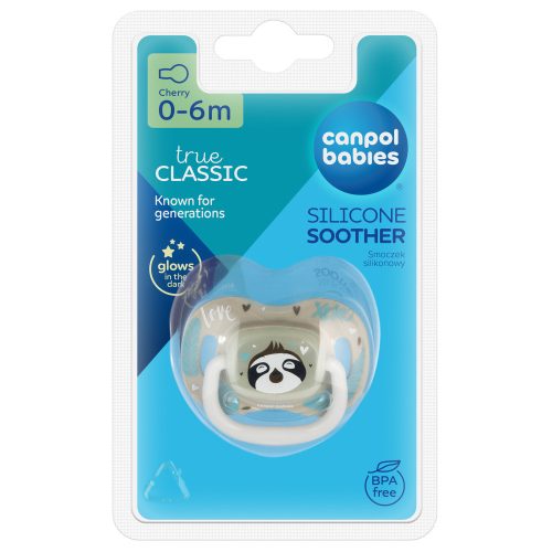 Canpol babies Cseresznye alakú cumi EXOTIC ANIMALS 6-18hó - lajhár