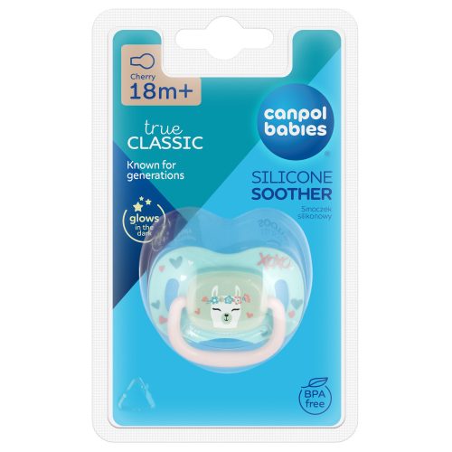 Canpol babies Szilikon cseresznye alakú cumi EXOTIC ANIMALS 18hó+ láma