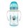 Canpol babies Szilikon ivócsőrős tanulópohár, világító fogantyúval, EXOTIC ANIMALS, 240 ml, kék