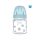 Canpol babies Anti-kólikás cumisüveg, EasyStart, NEWBORN BABY, 120 ml - kék