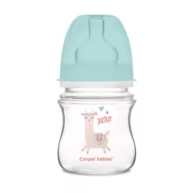   Canpol babies Anti-kólikás cumisüveg, EasyStart, EXOTIC ANIMALS, 120 ml - zöld