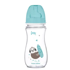   Canpol babies Anti-kólikás cumisüveg, EasyStart, EXOTIC ANIMALS, 300 ml - kék