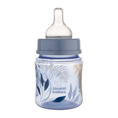 Canpol babies Anti-kólikás cumisüveg, EasyStart, GOLD, 120 ml - kék
