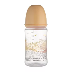   Canpol babies Anti-kólikás cumisüveg, EasyStart, GOLD, 240 ml -  bézs