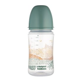   Canpol babies Anti-kólikás cumisüveg, EasyStart, MOUNTAINS, 240 ml - zöld