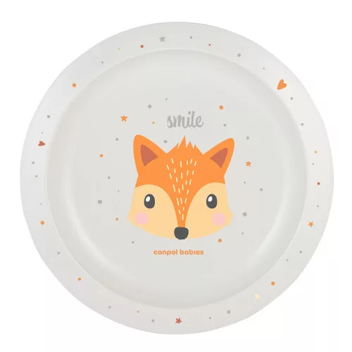 Canpol babies Műanyag tányér, CUTE ANIMALS, róka