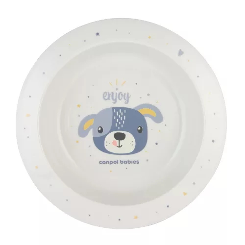 Canpol babies Műanyag tál CUTE ANIMALS 270ml - kutya
