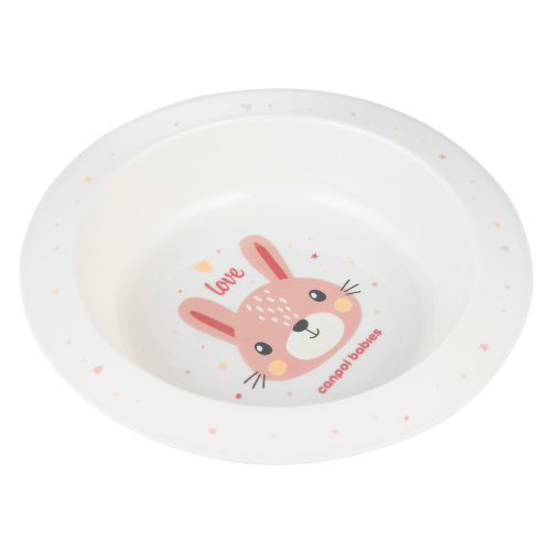 Canpol babies Műanyag tál, 270ml, CUTE ANIMALS, nyuszi