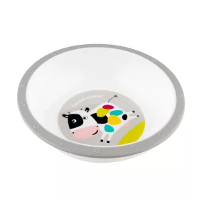   Canpol babies Műanyag tál csúszásmentes aljjal, 270ml, tehénke 