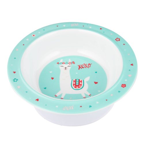 Canpol babies Melamine tál tapadókoronggal, 270ml, EXOTIC ANIMALS - türkiz
