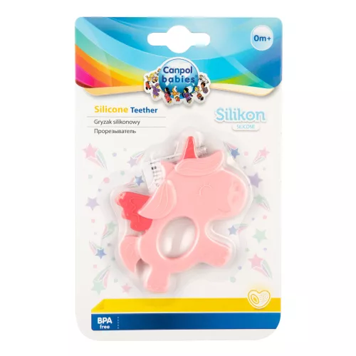 Canpol babies Szilikon rágóka - UNICORN 