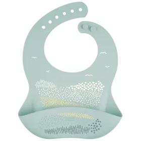 Canpol babies Szilikon előke zsebbel - zöld