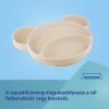 Canpol babies Szilikon osztott tányér, tapadókoronggal, Mackó - krémszín