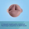 Canpol babies Szilikon osztott tál, tapadókoronggal, 360ml, DOTS - pink