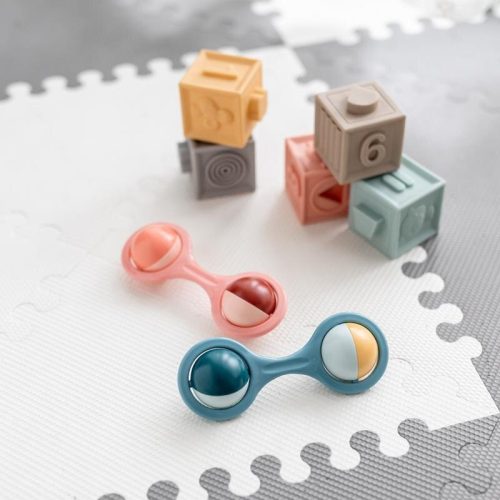 Canpol babies BARBELL csörgő, forgatható elemekkel