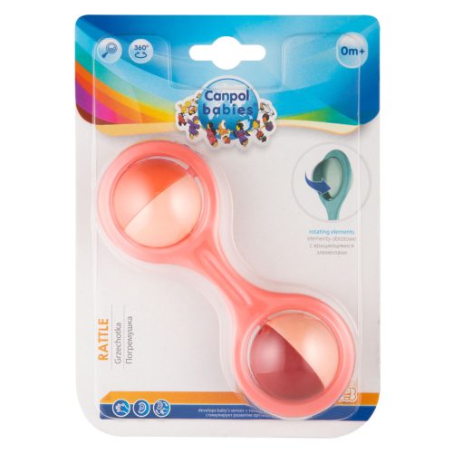 Canpol babies BARBELL csörgő, forgatható elemekkel