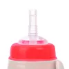 Canpol babies Cseppmentes sport itatópohár, szilikon szívószállal, 350 ml, HELLO LITTLE - piros